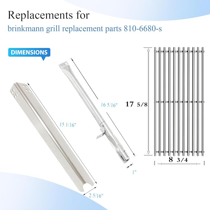 SS67241 (3-Pack) S140H1 (6-Pack) for kenmore grill replacement parts for Brinkmann 810-6680-S