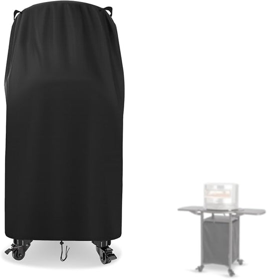 Pizza Oven Cover Outdoor BBQ Grill Cover Fits Solo Stove Pi Pizza Oven Cart | 25"Dia x 42"H, Waterproof Heavy Duty Pizza Oven Stand Cover
