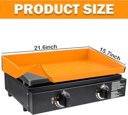 22 Inch Silicone Griddle Mat Cover for Blackstone, Heavy Duty BBQ Grill Silicone Mat for All Season Outdoor Use, Premium Food Grade Grill Buddy Mat, Reusable, Protective Cover