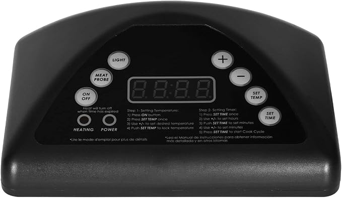 Digital Thermostat Controller Board Replacement Kit for Masterbuilt MB20070211/MB20072614/MB21072618 Series Electric Smoker Top Digital Control Panel