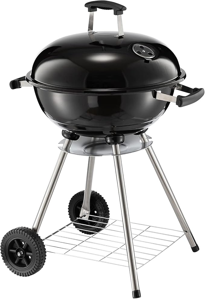 DOEWORKS Charcoal Grill 18” Original Kettle Round Barbecue Grill for Outdoor Picnic Backyard Camping