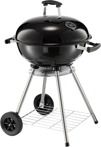 DOEWORKS Charcoal Grill 18” Original Kettle Round Barbecue Grill for Outdoor Picnic Backyard Camping