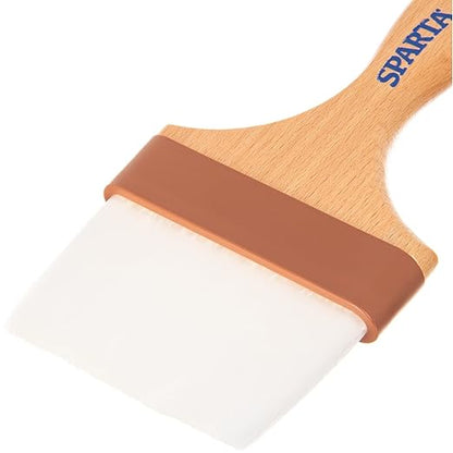 SPARTA Flat Nylon Pastry Brush – 4039900 Pastry Brush for Baking with Hardwood Handle and Nylon Bristles for Kitchens, Restaurants or Catering, 4in