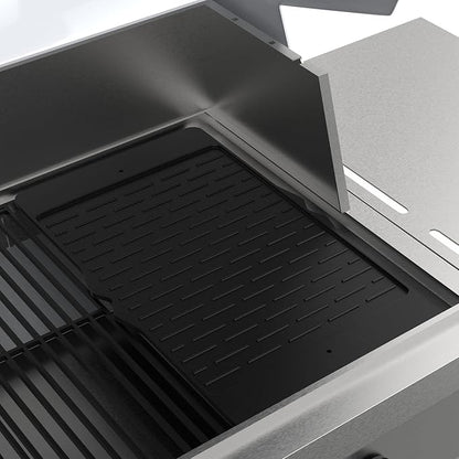 7598 Cast Iron Griddle for Weber Spirit 300 Series Grill, Reversible Grill Griddle Replacement for Weber Spirit i & ii E-310 E-310 S-310 E-315 S-315 E-320 E-330 S-310 Grills