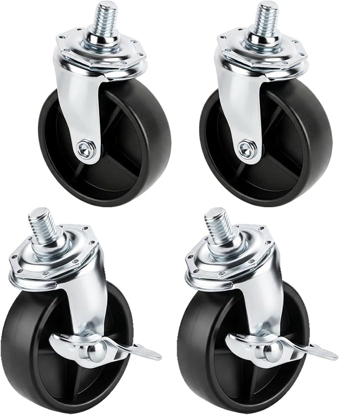 Grill Wheels for Charbroil Performance 463284022 463244819 463660021 463259023 Caster Wheels Caster Locking for Charbroil G350-0024-W2, G515-0082-W1 Grill Wheel for Charbroil Grill Wheels