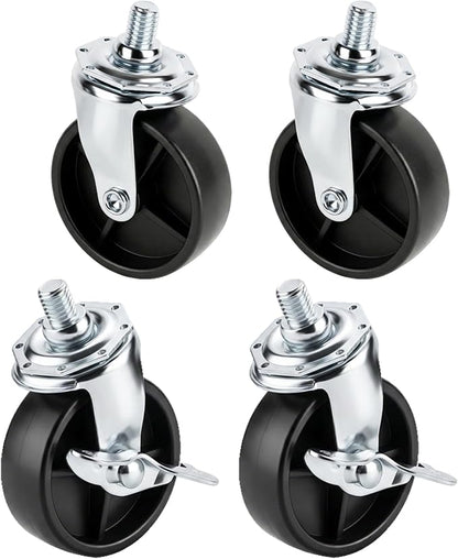 Grill Wheels for Charbroil Performance 463284022 463244819 463660021 463259023 Caster Wheels Caster Locking for Charbroil G350-0024-W2, G515-0082-W1 Grill Wheel for Charbroil Grill Wheels
