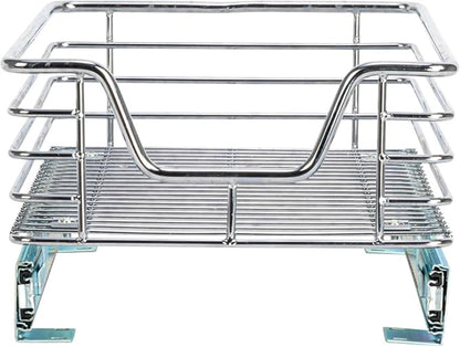 Household Essentials Chrome-Plated Steel Under-Cabinet Pull-Out Organizer