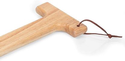 PICNIC TIME Star Wars Yoda Hardwood BBQ Grill Scraper with Bottle Opener, Bristle Free Wooden Grill Cleaning Tool with Hanging Loop for Outdoor Cooking and BBQ Cleanup, (Natural Wood)
