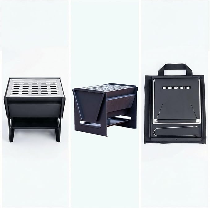 Portable Charcoal Grill – Foldable BBQ Grill –Tabletop Camping Grills for Outdoor,Backyard,Picnics– Camp Cooking Gear