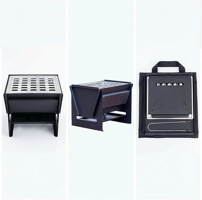 Portable Charcoal Grill – Foldable BBQ Grill –Tabletop Camping Grills for Outdoor,Backyard,Picnics– Camp Cooking Gear
