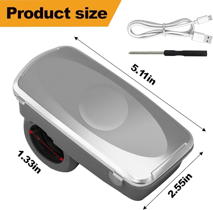 Rechargeable Grill Light, 360°Flexible Rotation LED BBQ Handle Light, Type-C Charging, 6H Long Battery Life, Grill Accessories for Blackstone Griddle & Weber Grill, Ideal Gifts for BBQ Lovers