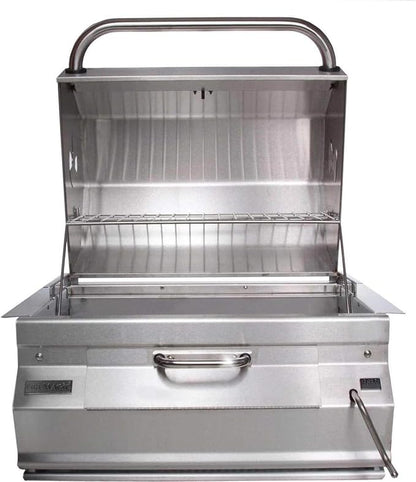 Fire Magic Legacy 24-Inch Built-In Charcoal Grill with Smoker Oven/Hood (12-SC01C-A)