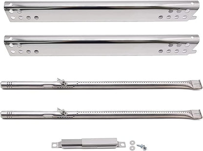 Yiming Grill Replacement Parts for Charbroil 463673519, 463673017, 463347017, G470-0004-W1, G470-5200-W1, 2-Burner Cabinet Liquid Propane, Heat Plates, Burners, Carryover Tubes Replacement.