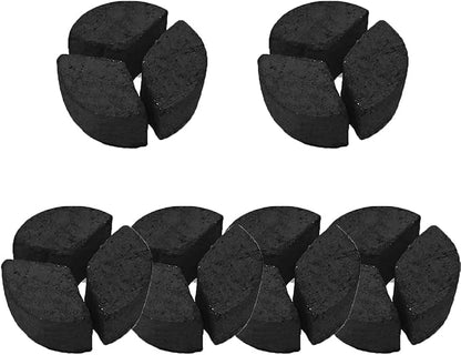 WYNN Premium Hookah Coconut Charcoal-Hexagonal,Crescent,Cube,and Flat Shapes, 1 Kg Pack, Long Lasting, Low Ash-No Headache-No Odor-All Natural (Crescent)