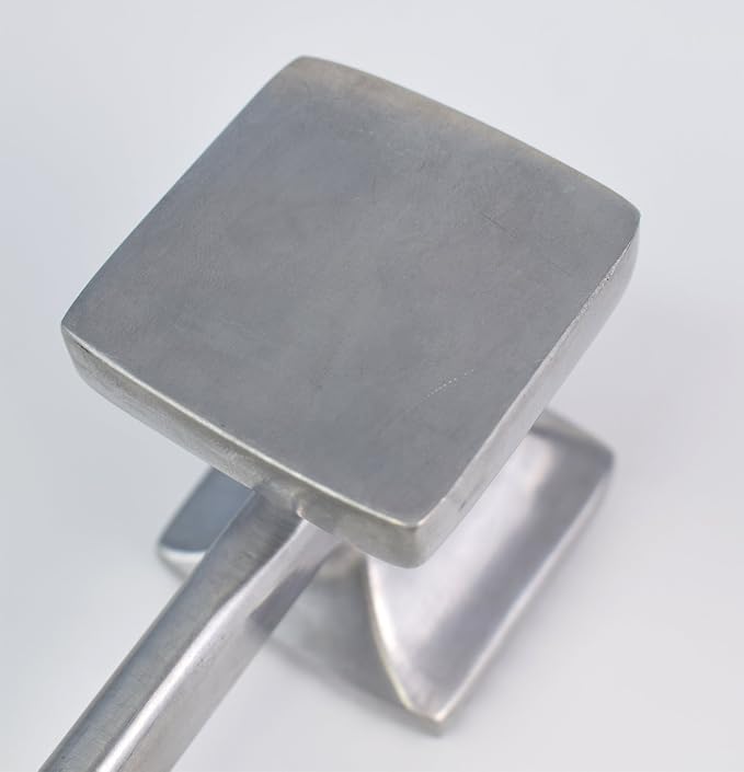 Jim Beam Heavy Duty Construction Meat Tenderizer with Soft Grip Handle, Medium.