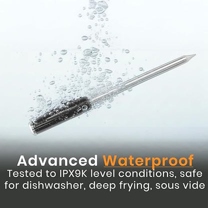 MeatStick V Prime Wireless Meat Thermometer, 1200°F Heat Resistance, Unlimited Range WiFi & Bluetooth, Smart Digital Probe for Grilling, Smoking, Sous Vide, BBQ, Air Fryer, Oven, Smoker