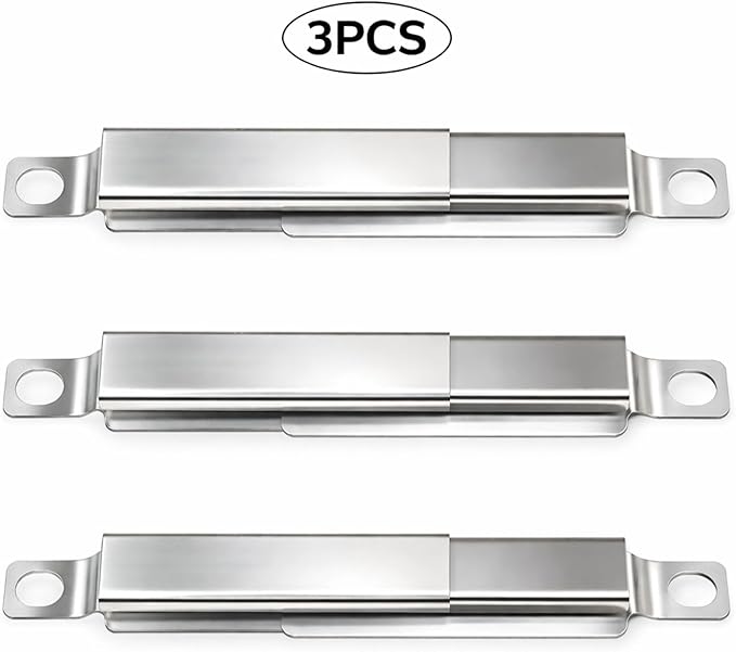 Uniflasy 304 Stainless Steel Carryover Tubes Replacement Parts for Char-broil, Crossover Tube for Charbroil Grill Replacement Parts, Universal Crossover Tubes for Kenmore and Others Most Grills, 3 PCS