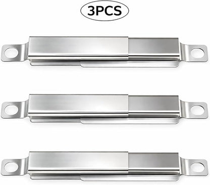 Uniflasy 304 Stainless Steel Carryover Tubes Replacement Parts for Char-broil, Crossover Tube for Charbroil Grill Replacement Parts, Universal Crossover Tubes for Kenmore and Others Most Grills, 3 PCS