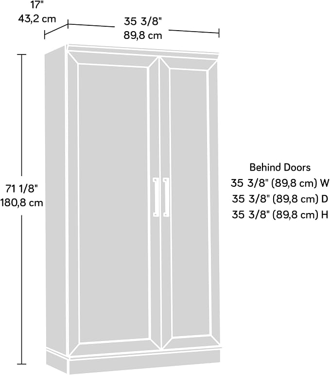 Sauder HomePlus Storage Cabinet/ Pantry cabinets, Sienna Oak finish