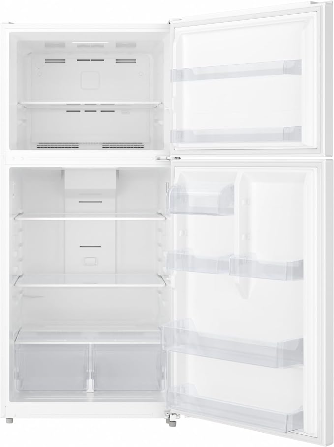 KoolMore 30 Inch 20 Cu Ft Top Freezer Refrigerator, White, Freestanding Full Size Fridge Freezer for Home Kitchen or Garage