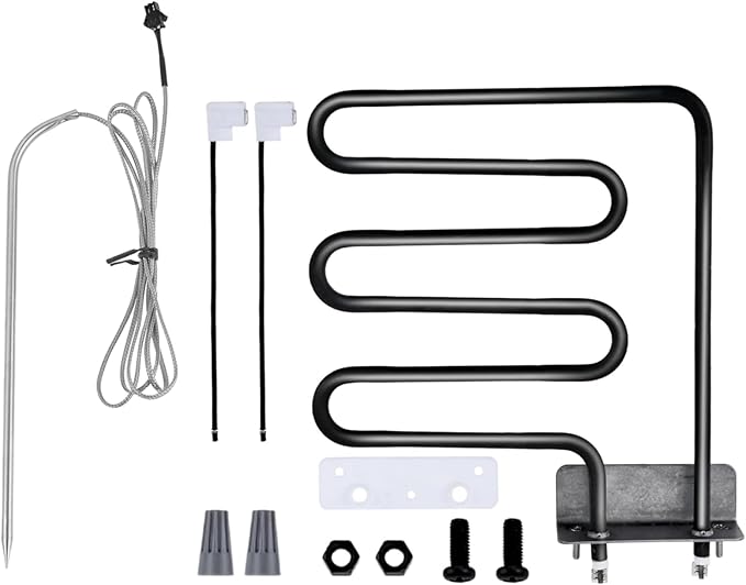 9907120027 1200 Watts Smoker Heating Element Kit & 9007080006 Meat Probe Replacement for Masterbuilt Digital Electric Smokers Series