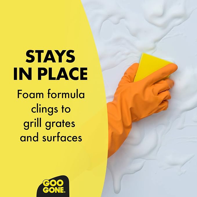 Goo Gone Grill and Grate Cleaner Spray (4 Pack) Cleans and Degreases BBQ Cooking Grates and Racks, Pellet and Electric Smokers- 24 Ounce