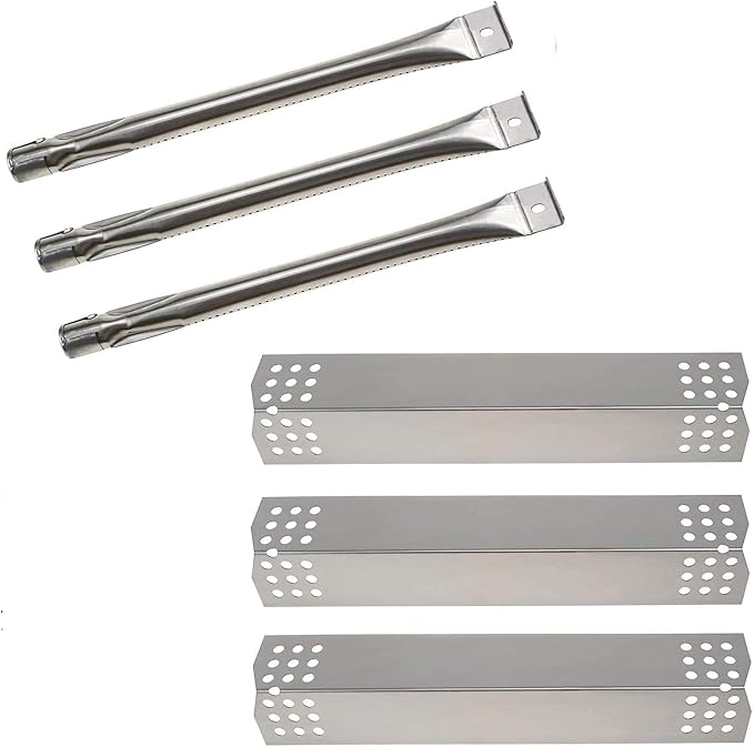 Grill Master Replacement Parts for 720-0737, 720-0769 Models - Heat Plate, Burner Shield & Flame Deflectors