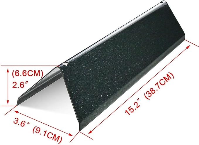 Uniflasy 7635 Flavorizer Bars and 69785 Grill Burner Tubes for Weber Spirit I & II 200 with Front Control, Spirit E210, E220, S210, S220, for Weber 15.3 Inch 7635 Flavor Bars and 69785 Burner Pipe