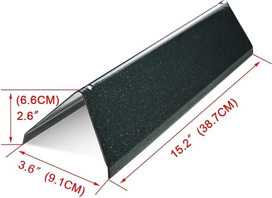 Uniflasy 7635 Flavorizer Bars and 69785 Grill Burner Tubes for Weber Spirit I & II 200 with Front Control, Spirit E210, E220, S210, S220, for Weber 15.3 Inch 7635 Flavor Bars and 69785 Burner Pipe