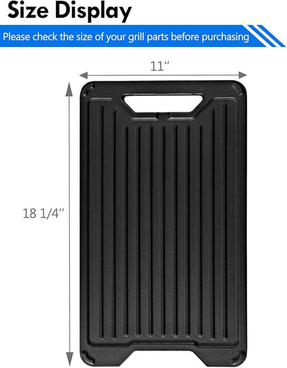 BAC609 Reversible Griddle Replacement Parts for Traeger Pellet Grill Insert Pro 34 TFB88PZB Pro 22 Pro 575 TFB57GLE Pro 780 Ridgeland 572 Woodridge Ironwood Modifire Griddle Plate Flat Top