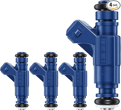 Fuel Injectors Set of 4 Compatible with Audi A4 1.8L 2001-2006 A4 Quattro Volkswagen Passat Fuel Injector Replace 62674 0280156065
