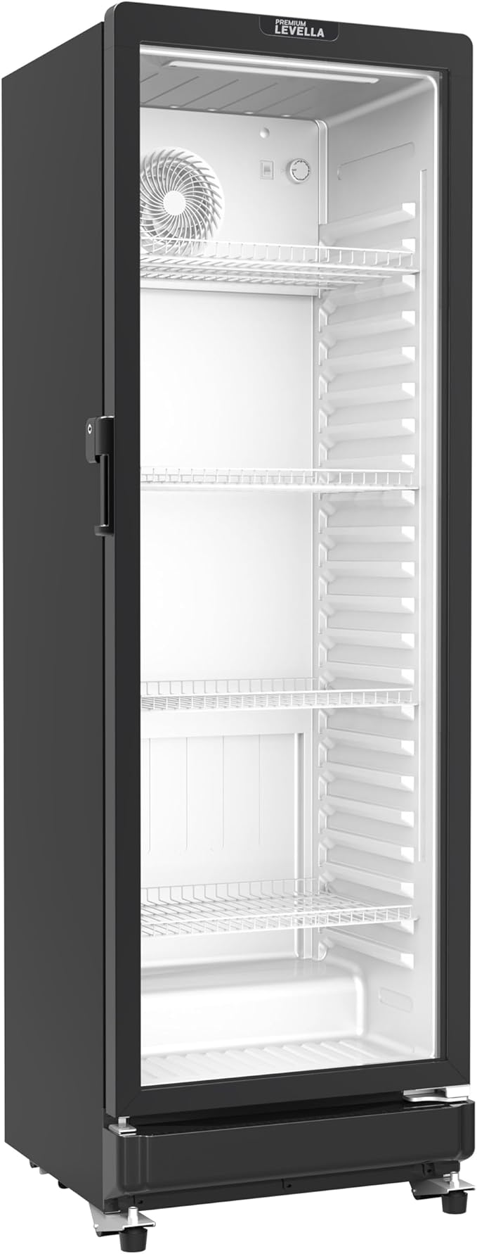 PremiumLevella Glass Door Display Refrigerator 12.0 cu ft Commercial Beverage Cooler Merchandiser
