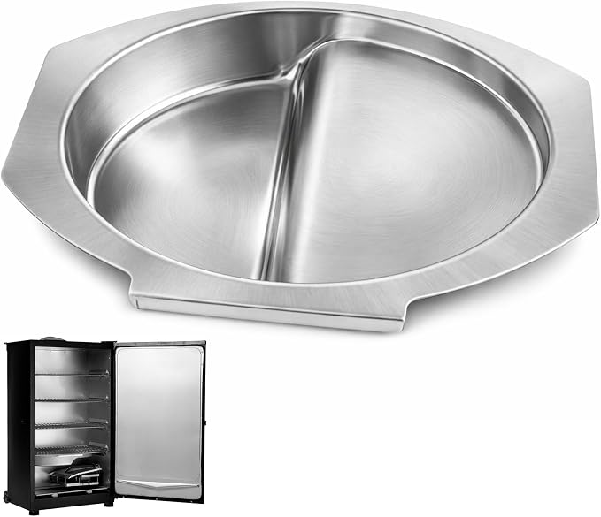 9007170040 Water Bowl Replacement Parts for Masterbuilt 30 inch Digital Electric Smoker, Small Water Pan for Masterbuilt Smoker 20071217, 20071218, 20071317, MB20070421, MB20070619, MB20070924