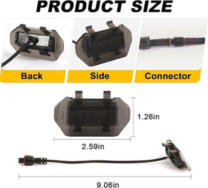 Amber Led Grill Grille Lights for 2024 2025 2026 Jeep Wrangler JL Jlu Sport | 6 in 1 upgraded Oem Jl Jlu grills light assembly