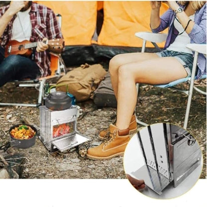 Portable Charcoal Grill for Camping BBQ Grills, Outdoor Barbecue Grill with Adjustable Height & Ashtray, Eco-Friendly Camping Grill for Picnic,A-1