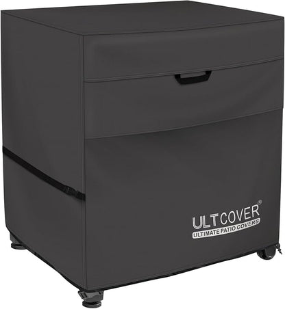 ULTCOVER Waterproof Prep Table Cover for 30 Inch Keter Unity Small Portable Table, Outdoor Storage Cabinet Prep Station Cover 30L x 23W x 34H inch, Black