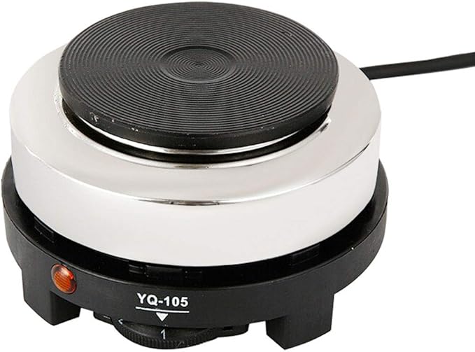 Mini Electric Stovetop for Espresso Maker Moka Pot Tea Pot & Cooking Stove for Camping, Dorm, RV