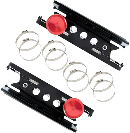 2PCS Vehicle Universal Roll Bar Bottle / Fire Extinguisher Holder Mount Compatible with for Jeep Wrangler Gladiator Ford Bronco UTV Polaris RZR Can Am ATV,Adjustable, Aluminum