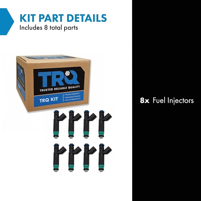 TRQ Fuel Injector Set | For 2007 Chrysler Aspen 2001-2007 Dodge Dakota Durango 2002-2007 Ram 1500