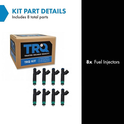 TRQ Fuel Injector Set | For 2007 Chrysler Aspen 2001-2007 Dodge Dakota Durango 2002-2007 Ram 1500