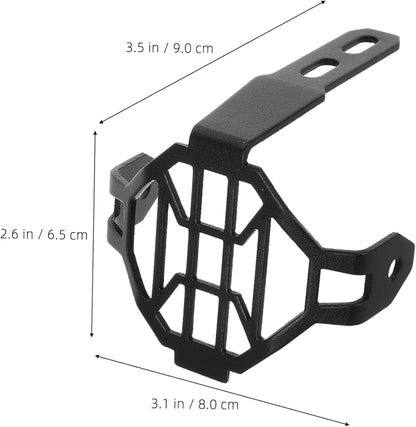 2pcs Fog Light Protective Cover for Civilian Replacement Grille Sleek Vintage Mesh for Motorcycles