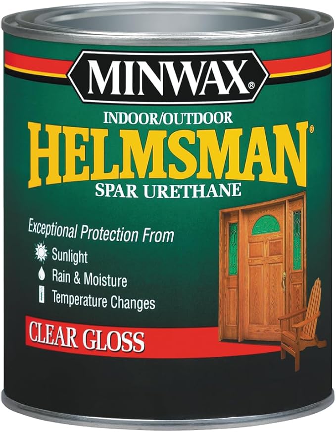 Minwax Helmsman Indoor/Outdoor Spar Urethane, Quart, Gloss
