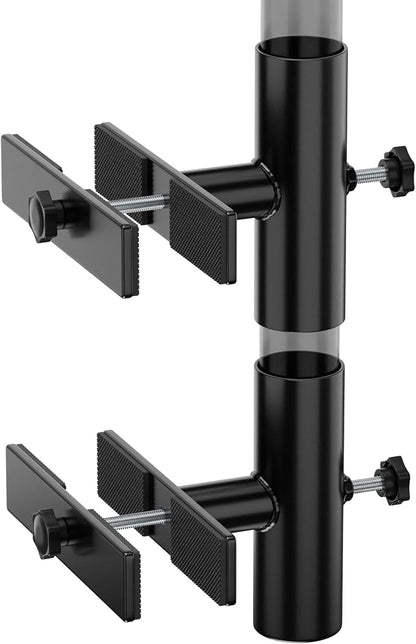 Patio Umbrella Stand for Deck Railing, Adjustable Patio Umbrella Holder Outdoor Umbrella Base, Fixed Clip Umbrella Stand Outdoor Base Parasol Holder for Deck, Outdoor Courtyard, Balcony