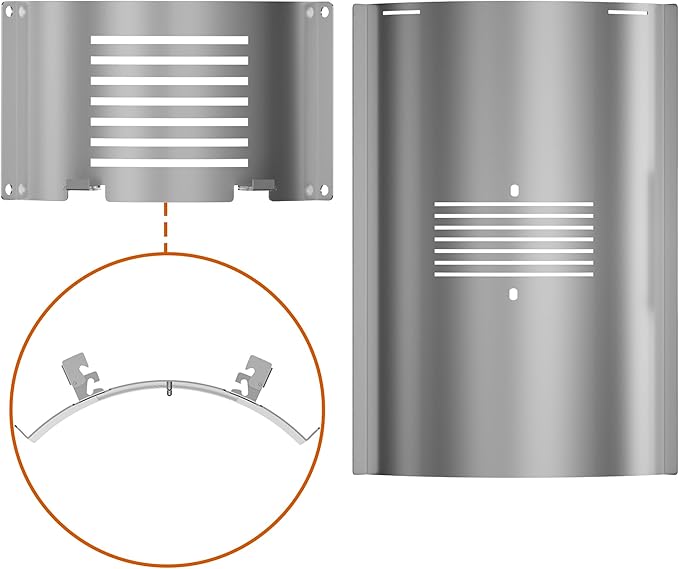 PB1285KC Combo Grill Replacement Parts, Flame Broiler Slide Cover & Bottom for Pit Boss Accessories, Pitboss Heat Deflector Diffuser for Pit Boss Platinum KC Combo/Charleston 1020 Combo Pellet Smoker