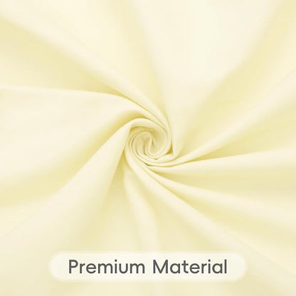8 Pack Beige Tablecloth 60 x 102 Inch Rectangle For 6 Foot Tables | Wrinkle Resistant, Washable Polyester Fabric, Rectangular Table Cloth for Wedding Party Banquet Buffet and Camping