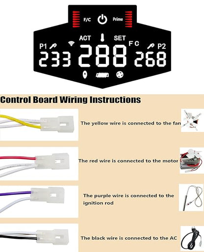 Replacement Expert Grill Digital Thermostat Controller Board with Bluetooth Function, can Connect to Mobile APP, Suitable for Expert 、Komoda and Smoking Machine XG1136224169002