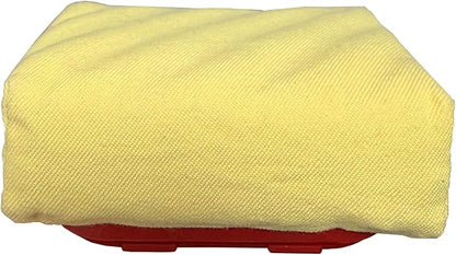 Oatislife Steam Brush Replace Head, Bristle Free Cleaning for Grills & Griddles, Fit for All Types Grill, Heat-Resistant & Dishwasher Safe, Yellow