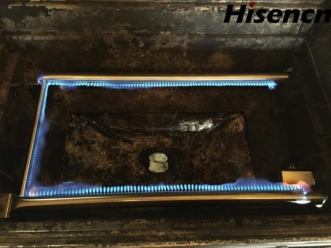 Hisencn 7507 Grill Burner with 7535 Flavorizer Bars for Genesis Silver A, Spirit 200 Series, Spirit 500, Spirit E-210, E-200, S-210, S-200 with Side Control Grill