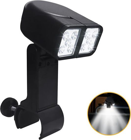 Grill Light BBQ Grilling Accessories - Bright Dual Lamp Head Smoker BBQ Accessories for Grill Handle, Outdoor Cooking Barbecue Accessories，Barbecues and Cycling Lighting, Gifts for Men