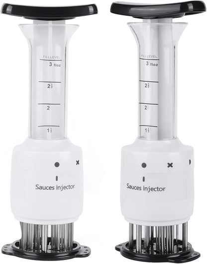 Meat Injector Professional Stainless Steel Marinade Seasoning Tool for Quick Flavor and Tenderizing, for Kitchen Accessory